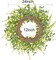 24 Inch Artificial Daisy Flower Summer Floral Wreath with Eucalyptus Green Leaves Wreath Farmhouse Wreath for Front Door Wall Home Party Decorations